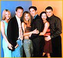 Los seis protagonistas de Friends